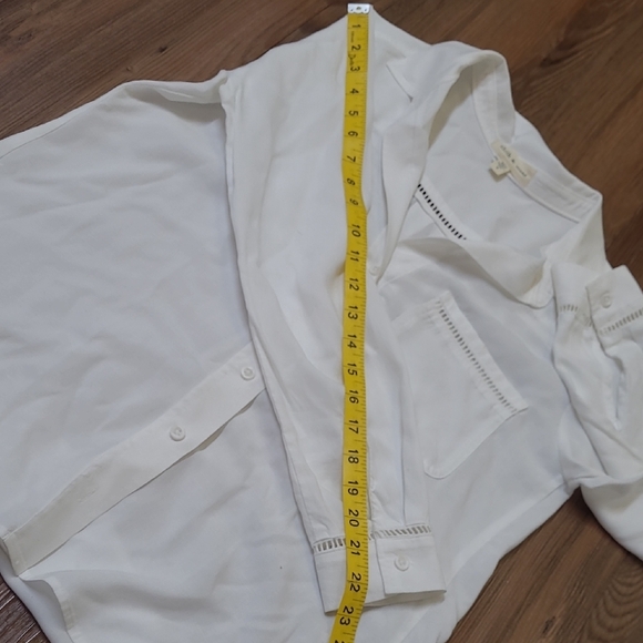 CLOTH & STONE Ivory Button-Up Shirt USED GOOD CONDITION ZISE S FOR WOMEN. - Picture 5 of 10